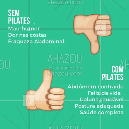 posts, legendas e frases de pilates para whatsapp, instagram e facebook: Está esperando o que para começar? Faça pilates com a gente! #pilates #amopilates #ahazou #postura #fisioterapia