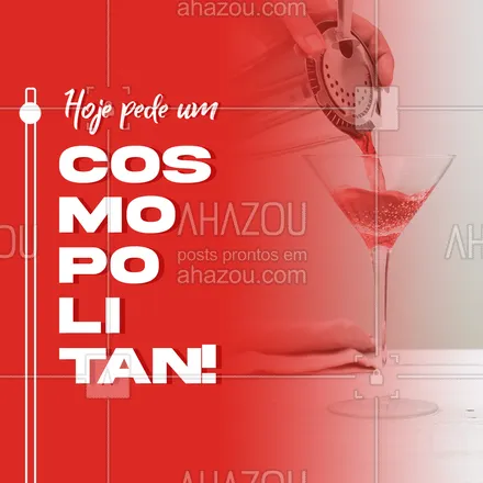 posts, legendas e frases de bares para whatsapp, instagram e facebook: Um dia lindo desses pede um bom Cosmopolitan, vai! 🍹
#cosmopolitan #drinks #ahazoutaste  #bar  #cocktails  #mixology 