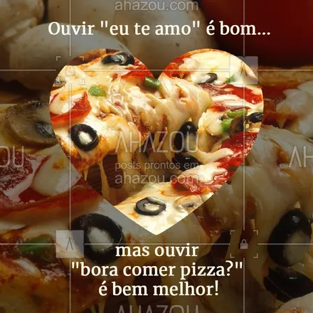posts, legendas e frases de pizzaria para whatsapp, instagram e facebook: Dica pro(a) crush! ? #Pizza #ahazou #Pizzaria