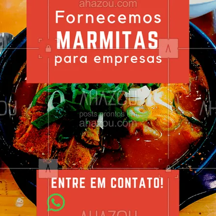 posts, legendas e frases de marmitas para whatsapp, instagram e facebook: Comida caseira, saborosa e variada onde você estiver! #marmitas #comidacaseira #ahazou #alimentacao 