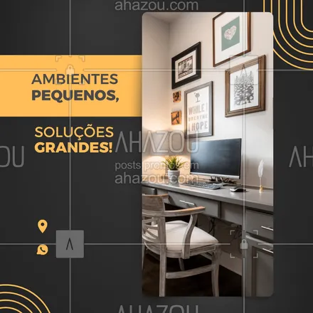 posts, legendas e frases de para whatsapp, instagram e facebook: Mesmo em espaços reduzidos, é possível ter móveis funcionais e cheios de estilo. Com móveis planejados, você aproveita cada centímetro do seu lar com inteligência e design. Peça seu projeto! 📐🛋️
#MóveisPlanejados #EspaçosPequenos #Decoração #DesignInteligente