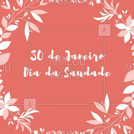 posts, legendas e frases de posts para todos para whatsapp, instagram e facebook: Hoje é o dia da saudade... Do que você sente saudade? ❤️️ #saudade #diadasaudade #ahazou