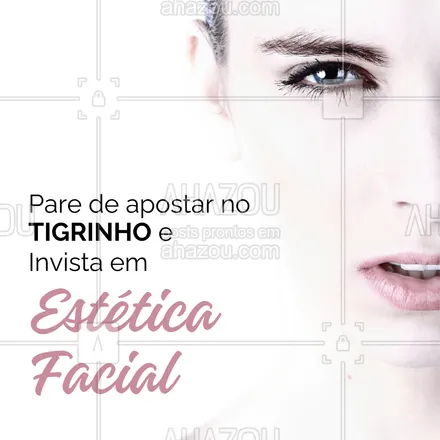 posts, legendas e frases de estética facial para whatsapp, instagram e facebook: Troque a sorte pelo cuidado. 

Seu rosto merece mais do que uma aposta. Invista em estética facial e veja os ganhos para a sua autoestima ✨

#AhazouBeauty #beleza #bemestar #esteticafacial #saúde #skincare 