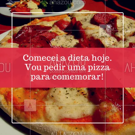 posts, legendas e frases de pizzaria para whatsapp, instagram e facebook: Vocês tem ideia melhor? Hahaha #pizza #pizzaria #delivery #ahazoupizza
