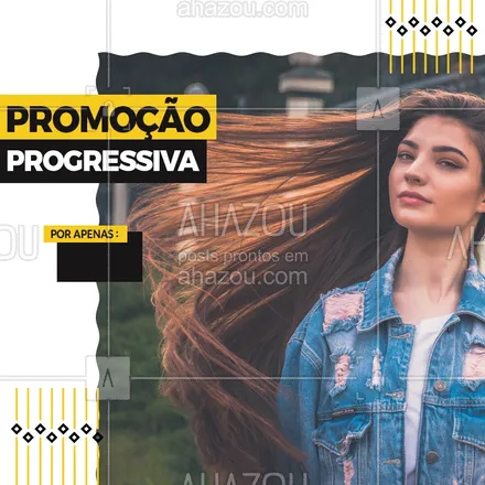 posts, legendas e frases de cabelo para whatsapp, instagram e facebook: Meninas venham aproveitar nossa promoção na progressiva, agende já seu horário! #Progressiva #Ahazou #Promo