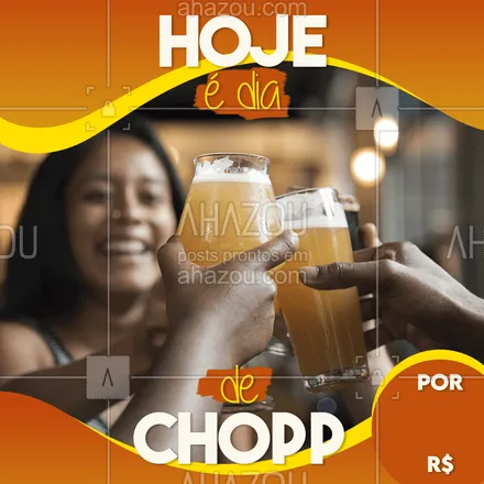 posts, legendas e frases de bares para whatsapp, instagram e facebook: Hoje é dia de Chopp baratinhooo! Cola com a gente aqui! #ahazou #bar #bebidas