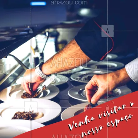 posts, legendas e frases de assuntos variados de gastronomia para whatsapp, instagram e facebook: Estamos te esperando! ?✨ #gastronomia #ahazou #comida