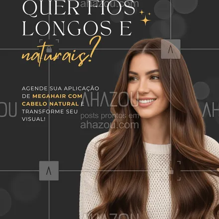 posts, legendas e frases de  para whatsapp, instagram e facebook: Cabelos longos, cheios e com movimento de verdade! 💫
Trabalhamos com fios 100% naturais e técnicas que garantem leveza, durabilidade e acabamento perfeito.
📲 Agende seu horário e conquiste o cabelo dos seus sonhos!
#megahair #cabelonatural #transformacaofeminina #hairlover #alongamentocapilar #beleza #autoestima #fiosperfeitos #cabeloperfeito