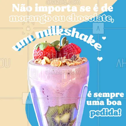 posts, legendas e frases de gelados & açaiteria para whatsapp, instagram e facebook: E aí, qual vai ser o seu milkshake de hoje? 😋
#milkshake #sorvete #ahazoutaste  #sorveteria  #icecream  #gelados 