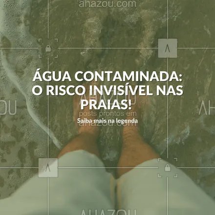 posts, legendas e frases de assuntos variados de Saúde e Bem-Estar para whatsapp, instagram e facebook: Sabia que águas contaminadas podem ser uma das principais causas de viroses nas praias?
Dicas para se proteger:
Evite engolir água do mar ou de rios.
Verifique a balneabilidade da praia antes de entrar na água.
Não consuma alimentos mal armazenados próximos a locais de risco.
Cuide da sua saúde e evite surpresas indesejadas!