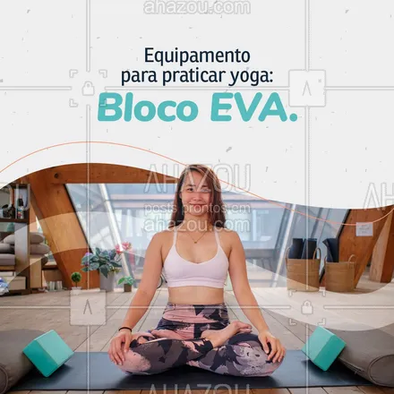 posts, legendas e frases de yoga para whatsapp, instagram e facebook: O bloco em EVA é um exxcelente alidao na sua prática. Ele te auxilia em algumas posições e ajuda a manter o equilíbrio. Serve também como apoio para te ajudar a permanecer em alguns tipos de postura. E aí, você utiliza o bloco de EVA nas suas práticas? Comenta aqui embaixo.👇 #AhazouSaude #equipamentos #yoga #yogainspiration #yogalife #namaste #meditation #pratica