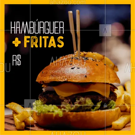 posts, legendas e frases de bares, hamburguer para whatsapp, instagram e facebook: Essa combinação perfeita por apenas R$xx,xx. Vem que é por tempo limitado! ??
#burger #hamburguer #ahazou #fritas #hamburgueria 