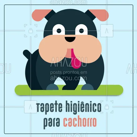 posts, legendas e frases de petshop para whatsapp, instagram e facebook: Aqui temos! Adquira já o seu ? #tapetehigienico #ahazoupet #petshop