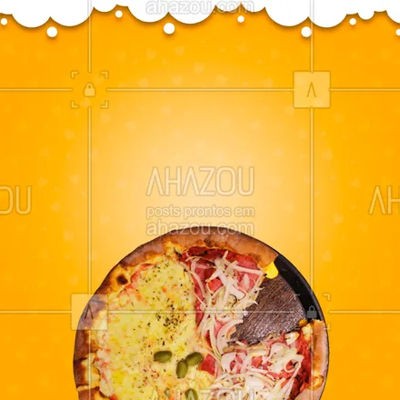 posts, legendas e frases de pizzaria para whatsapp, instagram e facebook: Essa é a dúvida de todo mundo. Quer uma dica? Peça uma de cada. ? #editaveisahz #ahazoutaste  #pizza #pizzalife