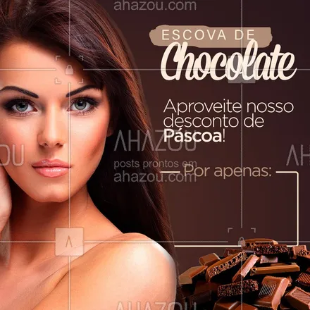 posts, legendas e frases de cabelo para whatsapp, instagram e facebook: Aproveite a Páscoa para fazer a nossa Escova de Chocolate ?
Por apenas R$

#pascoa #ahazou #felizpascoa #ahzpascoa #escovadechocolate