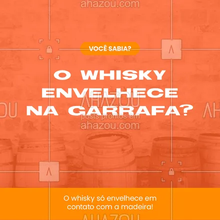posts, legendas e frases de bares para whatsapp, instagram e facebook: Você sabia dessa curiosidade sobre uma das bebidas preferidas dos brasileiros? #ahazoutaste #whisky #curiosidade #drinks #pub