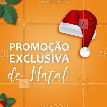 posts, legendas e frases de posts para todos para whatsapp, instagram e facebook: É Natal e também está rolando promoções imperdíveis por aqui! Agende seu horário.
#ahazou #beleza #promocao #natal2018