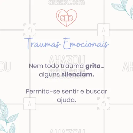 posts, legendas e frases de saúde mental para whatsapp, instagram e facebook: Traumas emocionais nem sempre são visíveis, mas deixam marcas profundas.
Se você sente que algo te prende ou paralisa, saiba: não é frescura. É sinal de que seu corpo e sua mente precisam de acolhimento. 💛
🫂 Falar sobre isso é o primeiro passo para a cura. #traumaemocional #saúdementalimporta #autocuidadoemocional #acolhimento #curaemocional #respeitesuasemoções #psicologiaporamor