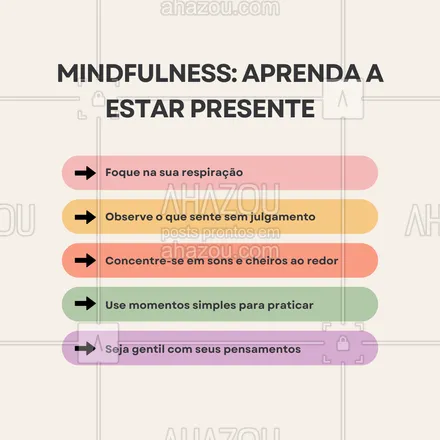 posts, legendas e frases de saúde mental para whatsapp, instagram e facebook: Praticar mindfulness é uma maneira poderosa de aliviar a ansiedade e fortalecer o equilíbrio emocional. Dedicar alguns minutos para estar presente, sem julgamento, pode transformar a forma como lidamos com o estresse. Dê uma pausa e permita-se estar aqui e agora. 🍃 #Mindfulness #Ansiedade #BemEstarMental #ControleDaAnsiedade #RespiraçãoConsciente #SaúdeMental #AhazouSaude #viverbem #controledaansiedade 