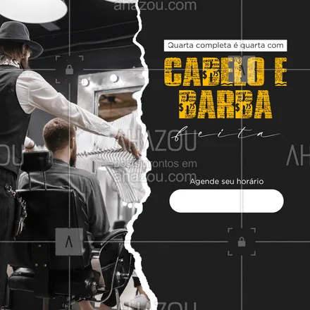 posts, legendas e frases de barbearia para whatsapp, instagram e facebook: Bora dar um trato no visual e passar o resto da semana em ordem? Agende já seu horário! 😎😁 #AhazouBeauty #barba  #cuidadoscomabarba  #barbearia  #barbeiro  #barbeiromoderno  #barbeirosbrasil  #barber  #barberLife  #barbershop  #barberShop  #brasilbarbers 
