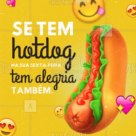 posts, legendas e frases de hot dog  para whatsapp, instagram e facebook: Saborear um bom cachorro quente é degustar da alegria. 🌭 #ahazoutaste #cachorroquente #food #hotdog #hotdoggourmet #hotdoglovers #motivacional