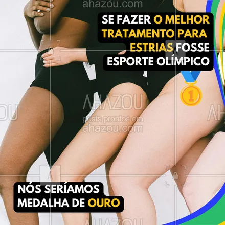 posts, legendas e frases de estética corporal para whatsapp, instagram e facebook: Aqui nós subimos o degrau mais alto do pódio todos os dias quado o assunto é melhorar a sua autoestima 🥇.

Então entre em contato e agende já um horário para se livrar das estrias de uma vez para se sentir ainda mais poderosa✨.

#AhazouBeauty #beleza #estetica #esteticaavancada #esteticacorporal #esteticista #saúde #olímpiadas2024 