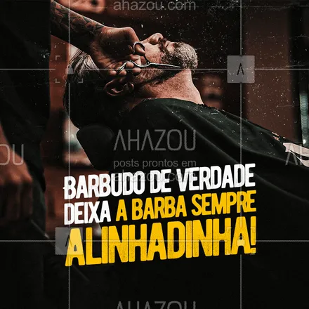 posts, legendas e frases de barbearia para whatsapp, instagram e facebook: Venha dar aquele visu na sua barba! 😎
#AhazouBeauty #barberLife  #barbeirosbrasil  #barbeiro  #barberShop  #barbearia  #barba  #cuidadoscomabarba 
