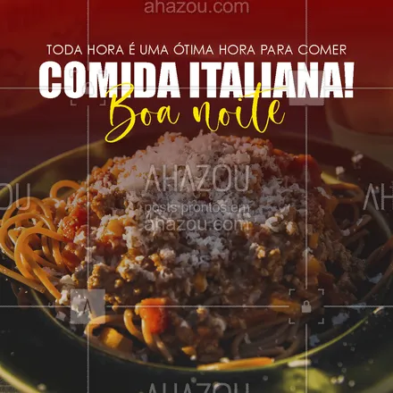 posts, legendas e frases de cozinha italiana para whatsapp, instagram e facebook: Não sabe o que comer no jantar? Peça sua massa favorita aqui com a gente! 🤩🍝
#ahazoutaste #comidaitaliana  #cozinhaitaliana  #italianfood  #italy  #pasta  #massas  #restauranteitaliano 