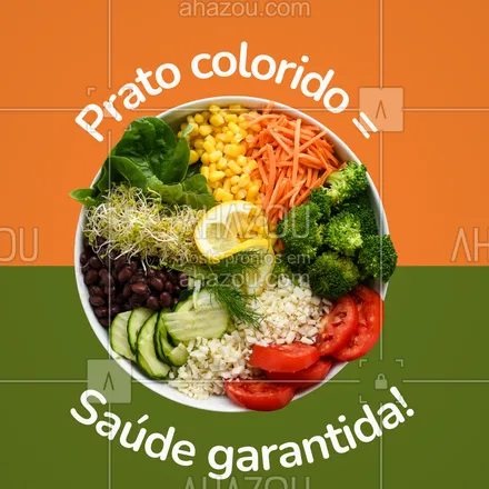 posts, legendas e frases de para whatsapp, instagram e facebook: Quanto mais cores no seu prato, mais nutrientes no seu corpo! Frutas, verduras e legumes são aliados poderosos para uma vida saudável. Que tal começar hoje? 😊
#AlimentaçãoSaudável #Nutrição #ComidaDeVerdade #SaúdeNoPrato