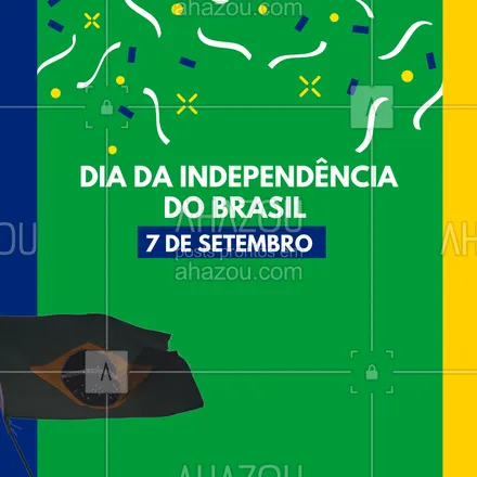 posts, legendas e frases de posts para todos para whatsapp, instagram e facebook: No dia 7 de setembro, Dia da Independência do Brasil, nós (colocar aqui o comunicado: se vão funcionar, se estarão fechados, entre outros). #independenciadobrasil #editável #ahazou #comunicado #diadaindependencia #informação