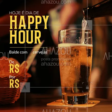 posts, legendas e frases de bares para whatsapp, instagram e facebook: Bora de Happy Hour com os melhores?🤪 Preparamos uma super promoção para o seu momento com os amigos, venha e aproveite! 🍻 #happyhour #bar #ahazoutaste #lounge #promoção #cerveja