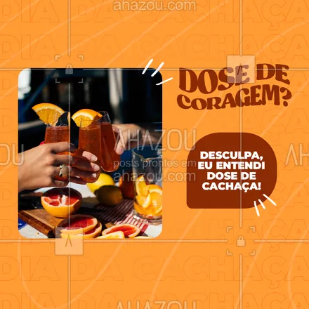 posts, legendas e frases de bares para whatsapp, instagram e facebook: Marca aqui aquela pessoa que faz TUDO depois de um bom gole de cachaça! 😂 #ahazoutaste #bar  #cocktails  #drinks  #lounge #diadacachaça