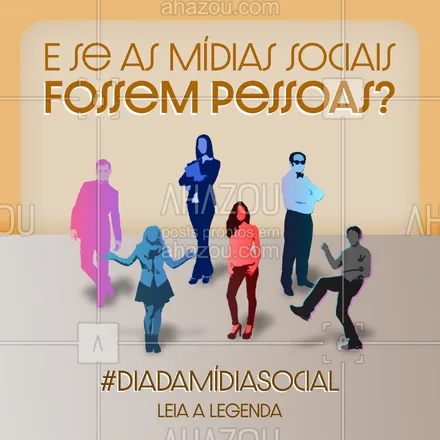 posts, legendas e frases de marketing digital para whatsapp, instagram e facebook: As mídias sociais têm personalidade própria e eu posso provar! ? Como hoje é Dia da Mídia Social chegou o momento da gente se divertir enquanto aprende um pouquinho mais sobre cada plataforma e como podemos tirar mais proveito delas. Pra isso eu transformei as mídias sociais em… PERSONAS!✨ Vem comigo: ? Instagram: O popular do grupo e que está sempre pronto para tirar uma foto! Tomando cuidado com a estética, claro! ? Facebook: Também faz parte do grupo dos populares, mas ele se enturma em qualquer grupo por ser bastante simpático e ligado no que está acontecendo independentemente do assunto ? LinkedIn: Workaholic. Vive pensando em como pode melhorar e investir em sua carreira. ? YouTube: O amigo para todas as horas e para todos os assuntos. Tá em dúvida sobre algo e quer uma resposta mais didática ou só relaxar? É com ele mesmo! ? Twitter: Aquela pessoa que sabe de tudo antes de todo mundo. ? T*kT*k: O mais jovem e descolado do grupo. Ele fala rápido e muda mais que camaleão. No começo a gente tinha dúvidas se ele era um cara legal. Agora basicamente não vivemos sem ele. E aí? Com qual dessas você mais se identifica? ? #RedesSociais #MidiaSocial #DiadaMídiaSocial #Curiosidades #AhazouMktDigital #MktDigital