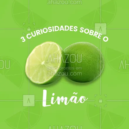 posts, legendas e frases de hortifruti para whatsapp, instagram e facebook: Separamos aqui algumas curiosidades sobre a fruta azedinha que é uma grande aliada da dieta. Arraste para o lado e confira. #ahazoutaste #alimentacaosaudavel  #mercearia  #hortifruti  #organic  #qualidade  #vidasaudavel #limão #fruta #curiosidades #fatocurioso #vocêsabia