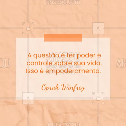 posts, legendas e frases de posts para todos para whatsapp, instagram e facebook: Empoderamento é assumir as rédeas da sua vida. Quando você tem controle sobre suas escolhas, o mundo se torna cheio de possibilidades. 🚀
#ahazou #frasesmotivacionais #motivacional #empoderamentofeminino 