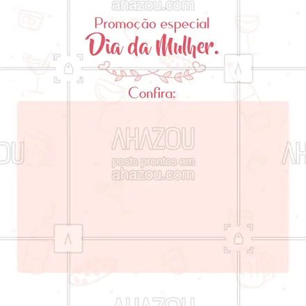 posts, legendas e frases de assuntos variados de gastronomia para whatsapp, instagram e facebook: Neste dia da mulher, nada como comemorar com a melhor culinária da região.
Venha passar esse dia especial conosco e aproveitar nossa promoção exclusiva.
#ahazoutaste #diadamulher  #gastronomia  #gastronomy  #culinaria  #foodlover  #foodie 