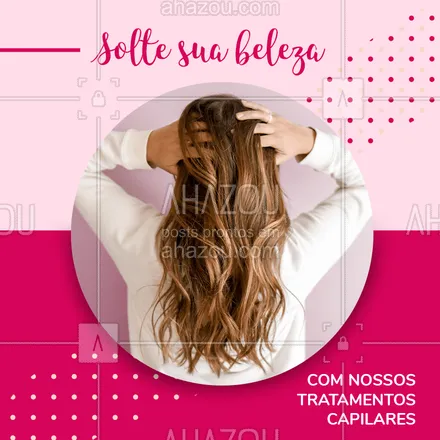 posts, legendas e frases de cabelo para whatsapp, instagram e facebook: Venha conhecer nossos tratamentos e fique ainda mais linda! Marque seu horário! #ahazou  #vocêmaislinda #soltesuabeleza #hair #cabelo #salãodebeleza