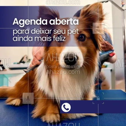 posts, legendas e frases de petshop para whatsapp, instagram e facebook: Quer ver seu pet ainda mais lindo e cheiroso? 🛁 A nossa agenda está oficialmente aberta! Reserve agora o horário ideal para o seu bichinho. 🐶🐱 #AgendaPetshop #CuidadoAnimal #PetShop #AhazouPet #petshop #agenda #agendaaberta #serviços 