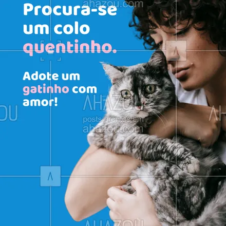 posts, legendas e frases de pets para whatsapp, instagram e facebook: Eles já sofreram muito, mas ainda acreditam no amor.
Adote um gatinho e seja a virada feliz na história dele. 💕 #salveumgatinho #gatoadoção #adoçãoresponsavel #miadosdeesperança #gatopelavida