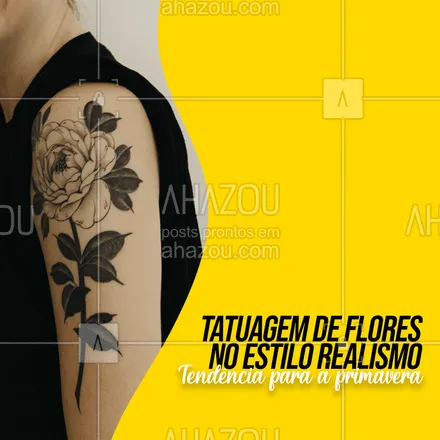 posts, legendas e frases de estúdios, tatuadores & body piercer para whatsapp, instagram e facebook: Tatuagens de flores e plantas sutís, precisas, bem definidas, com toques delicados, uma grande variedade de cores e muito realistas. É uma das tendências de tattoo para a primavera. Entre em contato para consultar nossa agenda e orçamentos. #AhazouInk #tattoofloral #tatuagemfeminina #tattooepiercing #tattootradicional #estudiodetattoo #tatuagem #dicadetattoo #tattoo #tattoocolorida #tracofino #tattoos