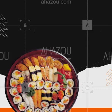 posts, legendas e frases de cozinha japonesa para whatsapp, instagram e facebook: Combos de sushi com XX% de desconto.
Corre que é por tempo limitado.

Dia mundial do Sushi.
#ahazoutaste #japa  #sushidelivery  #sushitime  #japanesefood  #comidajaponesa  #sushilovers 