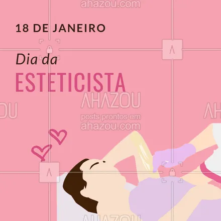 posts, legendas e frases de estética corporal, estética facial para whatsapp, instagram e facebook: Parabéns à todos os profissionais! #DiadoEsteticista #Ahazou #Estética #Esteticista 