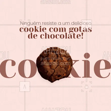 posts, legendas e frases de padaria, confeitaria, cafés para whatsapp, instagram e facebook: Adoce o seu dia com um dos nossos deliciosos cookies! 😋🍪
#biscoitos #cookies #ahazoutaste  #confeitaria  #doces  #bakery 