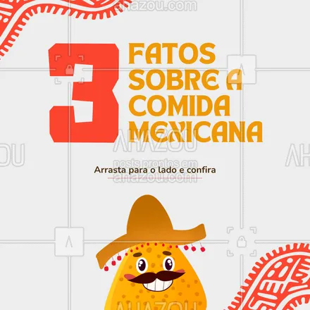 posts, legendas e frases de cozinha mexicana para whatsapp, instagram e facebook: Hoje é dia de curiosidades por aqui! Comente aqui se você já conhecia alguma dessas curiosidades 😉
#ahazoutaste  #comidamexicana  #cozinhamexicana  #nachos  #vivamexico #curiosidade