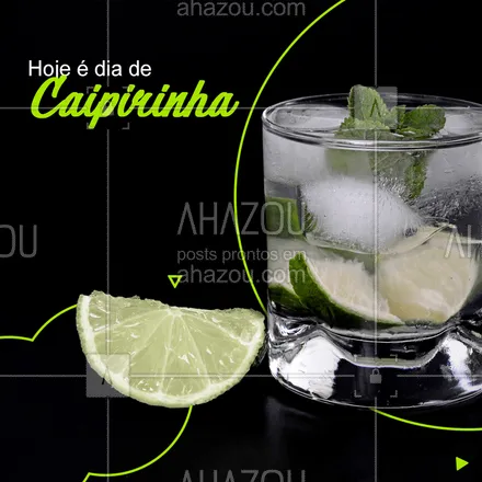 posts, legendas e frases de bares para whatsapp, instagram e facebook: Corre pra cá e aproveite! A bebida preferida dos brasileiros! #caipirinha #ahazou #bar #bebida