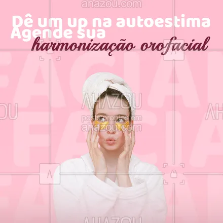 posts, legendas e frases de odontologia para whatsapp, instagram e facebook: A insatisfação com sua aparência está acabando com a sua autoestima?  Então a harmonização orofacial é a solução para dar aquele up nela. Com acabamento natural você vai se sentir mais linda do que nunca. Entre em contato 📞 (inserir número) e agende já o seu horário. #bemestar #odonto #odontologia #AhazouSaude #saude #autoestima #beleza #qualidadedevida #harmonizaçãoorofacial
