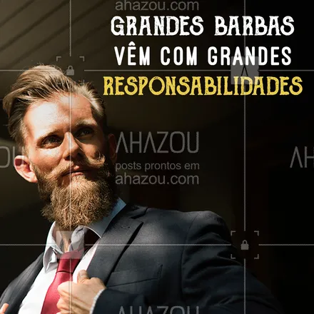 posts, legendas e frases de barbearia para whatsapp, instagram e facebook: Aquela barba de respeito!
#barbearia #ahazoubarbearia #barber #barba