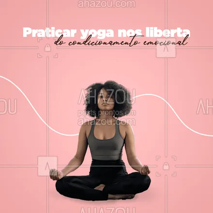 posts, legendas e frases de yoga para whatsapp, instagram e facebook: Esse efeito se dá através do momento de auto-observação que a yoga nos proporciona: sentimentos que surgem e não sabemos bem o por quê, durante a prática de Asanas, e que se tornam menos influentes sobre a nossa mente e nosso corpo conforme nos aprofundamos no autoconhecimento. 🧘‍♀️ #AhazouSaude #yoga #emoçoes #beneficios #yogaeemoçoes #autoconhecimento #saude #yogalife 