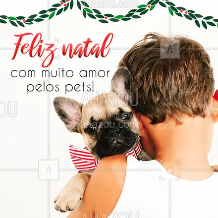 posts, legendas e frases de assuntos variados de Pets para whatsapp, instagram e facebook: Desejamos um Feliz Natal, repleto de amor para você e seus pets! ??✨
#pet #ahazoupet #natal 