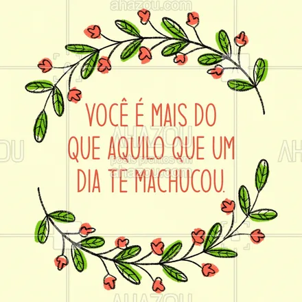 posts, legendas e frases de saúde mental para whatsapp, instagram e facebook: Seu passado é uma lição, não uma sentença. #AhazouSaude #saudemental #AhazouSaude 